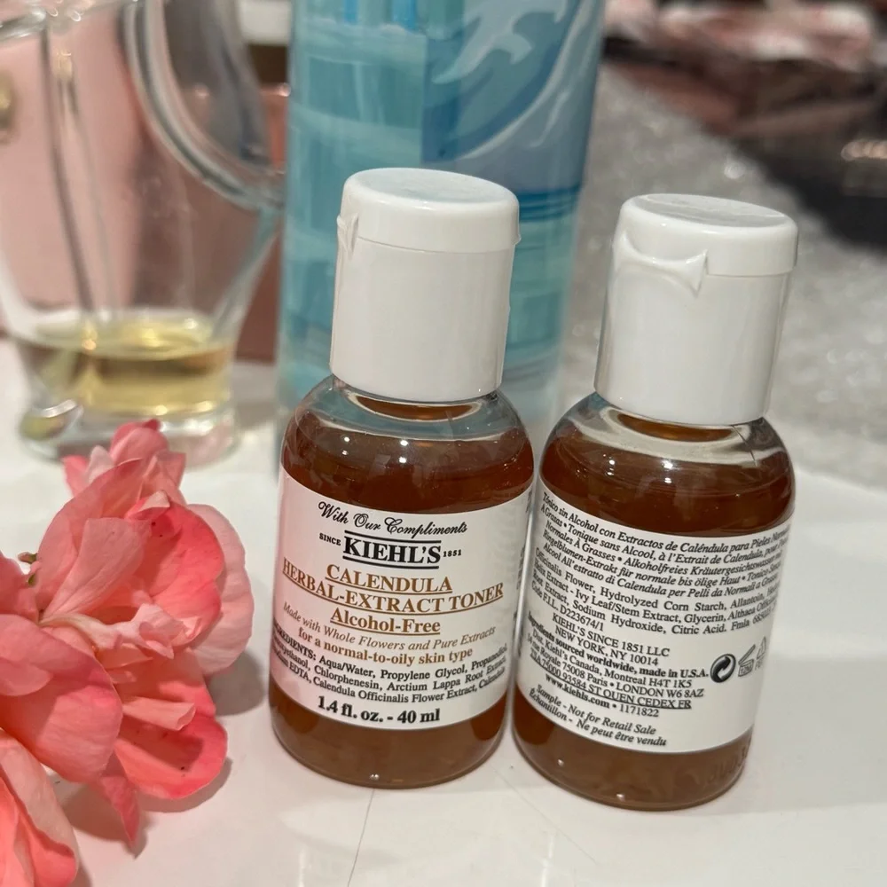Kiehl's Calendula Herbal Extract Toner Alcohol Free Whole Flowers Pure Extracts